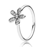Stackable Radiant Elegance Eternity Rose Flower Ring 925 Sterling Silver
