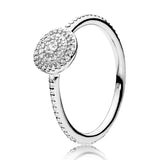 Stackable Radiant Elegance Eternity Rose Flower Ring 925 Sterling Silver