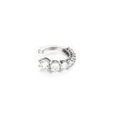 14K Filled Zircon Hoop Earring Cuff for Party Wedding
