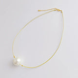 Fashion Big Pearl Necklace Women Choker Jewelry