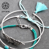 Feather Bracelet & Bangle Statement Bracelets Valentines Gift