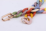Colorful Plastic Chain Choker Necklaces for Women