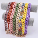 Colorful Plastic Chain Choker Necklaces for Women