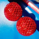Neon Extraggerated Big Champagne Stud Earrings