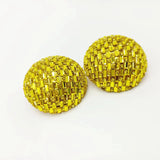 Neon Extraggerated Big Champagne Stud Earrings