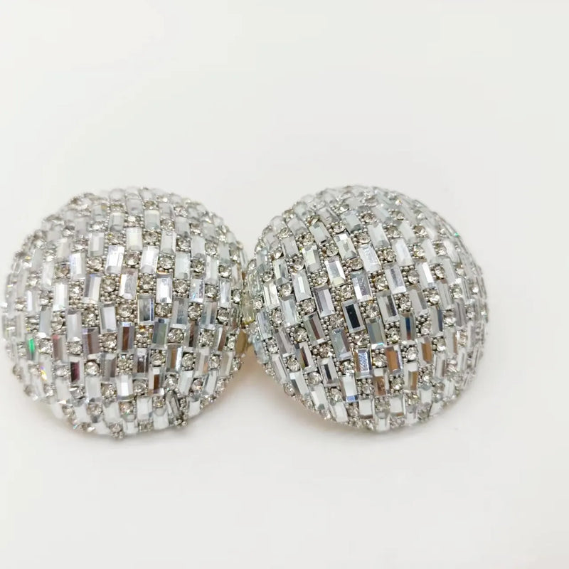 Neon Extraggerated Big Champagne Stud Earrings