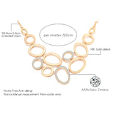 Cubic Zirconia Rose Necklace for Women Party