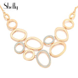 Cubic Zirconia Rose Necklace for Women Party