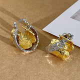 Irregular Geometric Hoop Earrings for Women