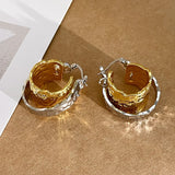 Irregular Geometric Hoop Earrings for Women