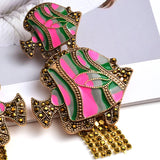 Crystal Dangle Drop Earrings High-Quality Pendant Jewelry Accessories