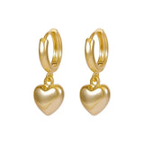 Minimalist Heart Pendant Earrings for Women