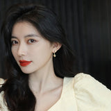 Minimalist Heart Pendant Earrings for Women