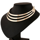 Multilayer Punk Charm Necklace for Women