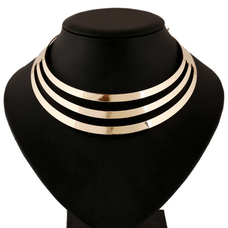 Multilayer Punk Charm Necklace for Women