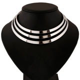 Multilayer Punk Charm Necklace for Women