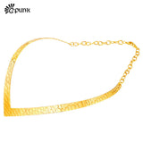 Stainless Steel Statement Necklace Torque Choker