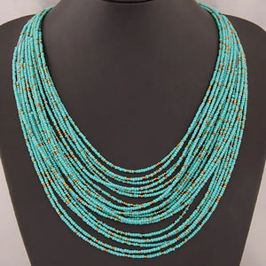 Boho Beads Multi-layer Choker Necklace