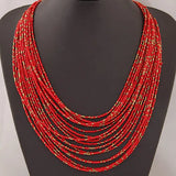 Boho Beads Multi-layer Choker Necklace
