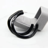 Red Acrylic Hoop Earrings for Women Resin ZA Big Earrings Female Jewelry