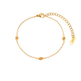 Stainless Steel Metal Flower Bracelet for Women
