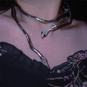 Twine Snake Necklace Halloween Funny Spice Girls Dark Collar