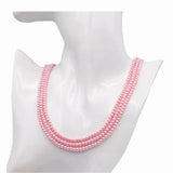Layered Simulated Pearl Bridal Wedding Chain Necklace