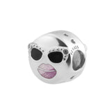 Charm & Purple Beads For Jewelry Making - Fits Sterling Silver Bracelets