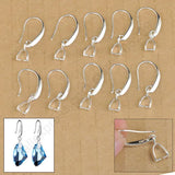20PCS 925 Sterling Silver Earring Bail Pinch Hook Ear Wires