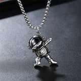 Steampunk Astronaut Stainless Steel Necklace