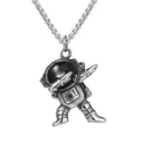 Steampunk Astronaut Stainless Steel Necklace