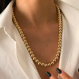 Steampunk Ball Beads Chain Necklace CCB Plastic Choker Necklace 57CM