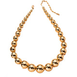 Steampunk Ball Beads Chain Necklace Charm Gothic Choker Jewelry