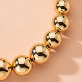 Steampunk Ball Beads Chain Necklace Charm Gothic Choker Jewelry