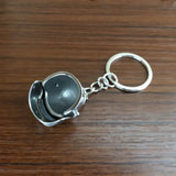 Armor Steampunk Helmet Keychain Stainless Steel Holy Keyring