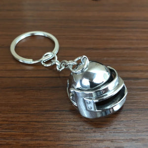 Armor Steampunk Helmet Keychain Stainless Steel Holy Keyring