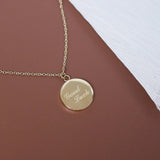 Steampunk Layered Coin Pendant Necklace Titanium Steel Plating 14K Choker