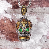 Steampunk Skull Cross Gothic Men Necklaces Pendants Chain Stainless Steel