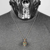 Steampunk Skull Cross Gothic Men Necklaces Pendants Chain Stainless Steel