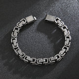 Steel 8mm Bracelet Men Chains Vintage Jewelry Stainless Bicycle Chain
