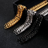 Steel Bracelet Link Bangle Chain Men Women Stainless 9mm11mm