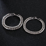 Steel Bracelet Link Bangle Chain Men Women Stainless 9mm11mm