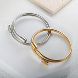 Adjustable Steel Cable Wire Bracelet Stainless Steel Religious Jewelry