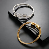 Adjustable Steel Cable Wire Bracelet Stainless Steel Religious Jewelry
