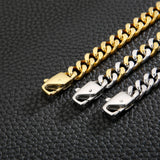 Men's Stainless Steel Chain Bracelet Cuban