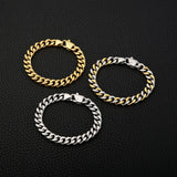 Men's Stainless Steel Chain Bracelet Cuban