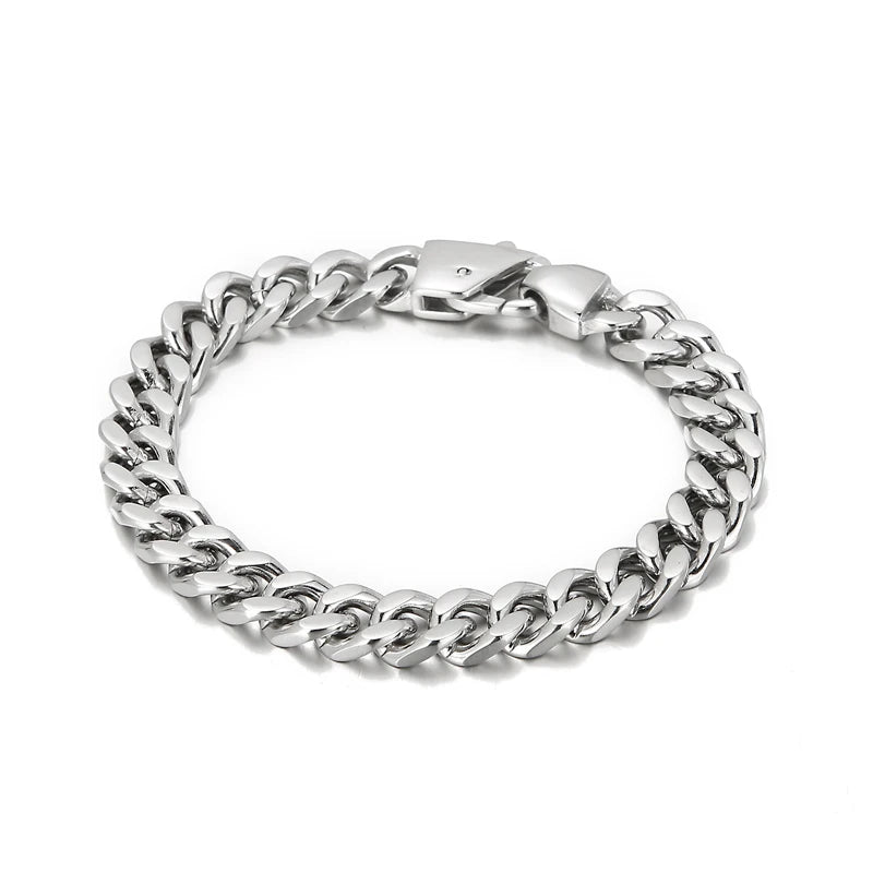 Men's Stainless Steel Chain Bracelet Cuban