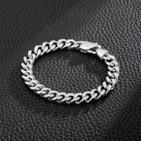 Men's Stainless Steel Chain Bracelet Cuban