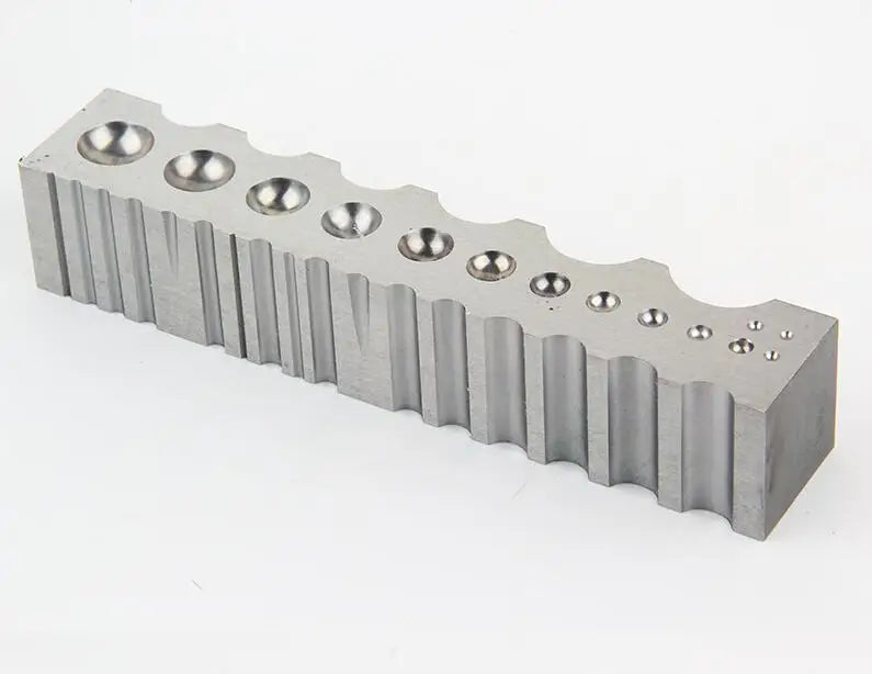 4-Sided Multipurpose Steel Dapping Block Jewelry Making Tools