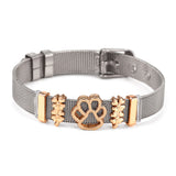Steel Color+Gold Stainless Steel Bangles Men And Women Titanium Steel Bracelet